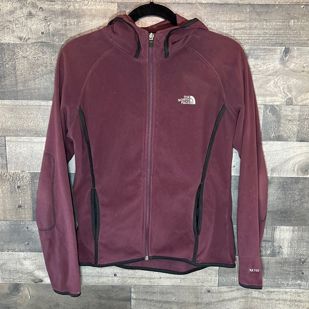Maroon North Face Zip-up Hoodie